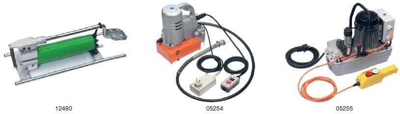 Hydraulic operated pumps with accessories